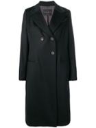 Fabiana Filippi Double Breasted Cashmere Coat - Black