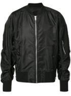 Bmuet(te) - Gathered Sleeves Bomber Jacket - Men - Nylon - M, Black, Nylon