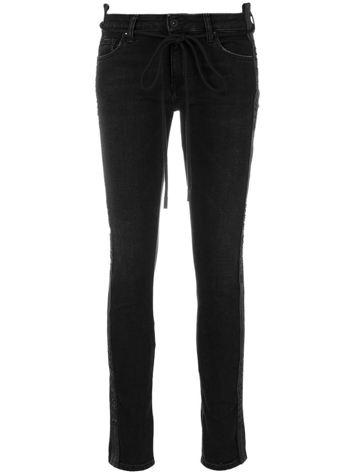 Off-white Cristal Skinny Jeans - Black