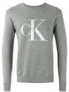 Calvin Klein Jeans - Logo Print Sweatshirt - Men - Cotton - M, Grey, Cotton