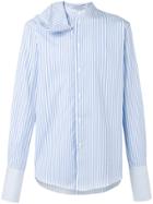 Jw Anderson Beach Striped Scarf Shirt - Blue