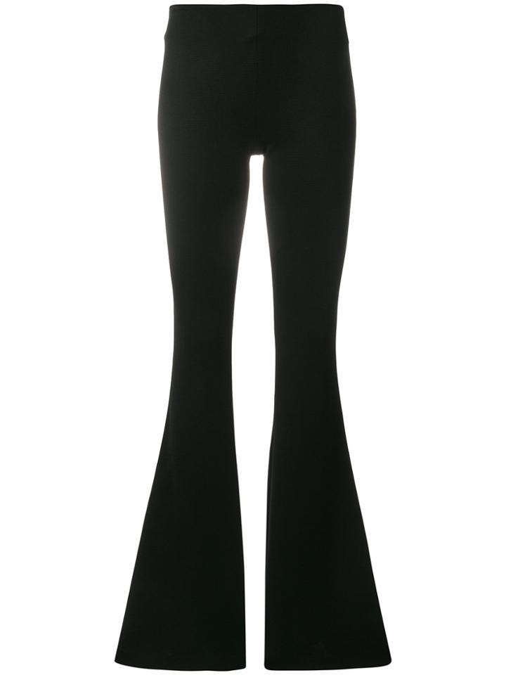 Galvan Jersey Flared Trousers - Black