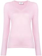 Snobby Sheep V-neck Knitted Top - Pink