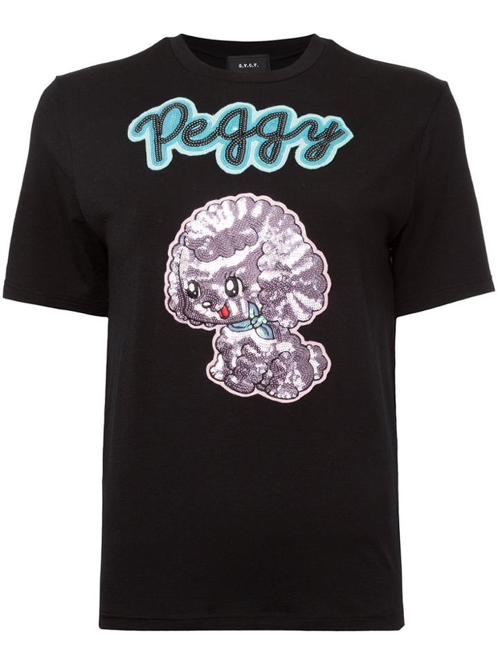 G.v.g.v. Sequin Applique T-shirt - Black
