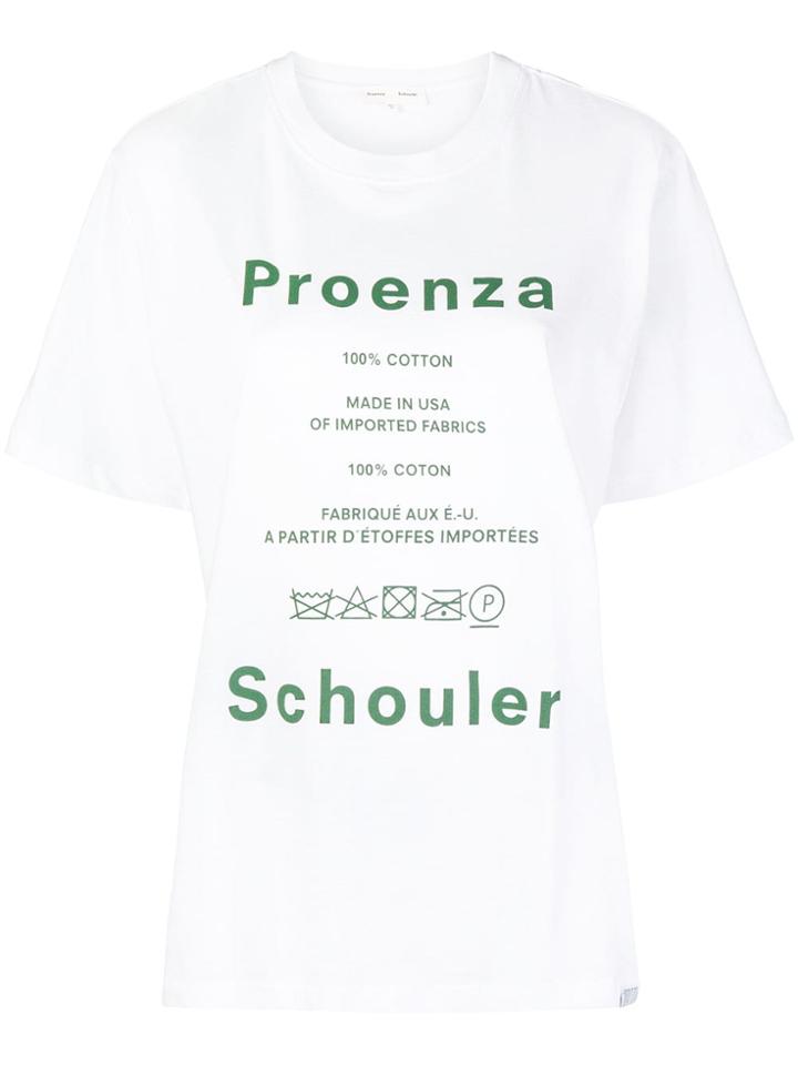 Proenza Schouler Front Logo T-shirt - White