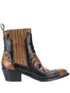 Sartore Western Appliqué Boots - Black