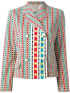 Versace Vintage Striped And Dotted Jacket
