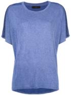 Diesel 't-hanna-w' T-shirt, Women's, Size: Xs, Blue, Viscose