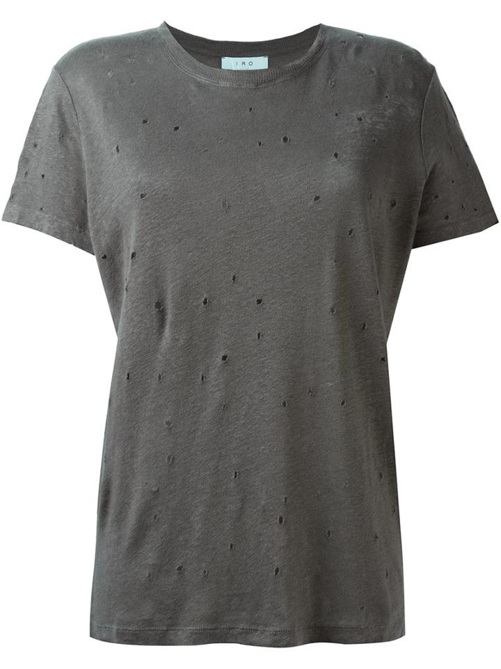 Iro 'clay' T-shirt, Women's, Size: Xs, Grey, Linen/flax