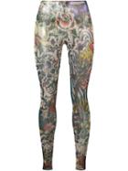 Dsquared2 Underwear Tattoo Print Leggings, Women's, Size: S, Polyamide/spandex/elastane