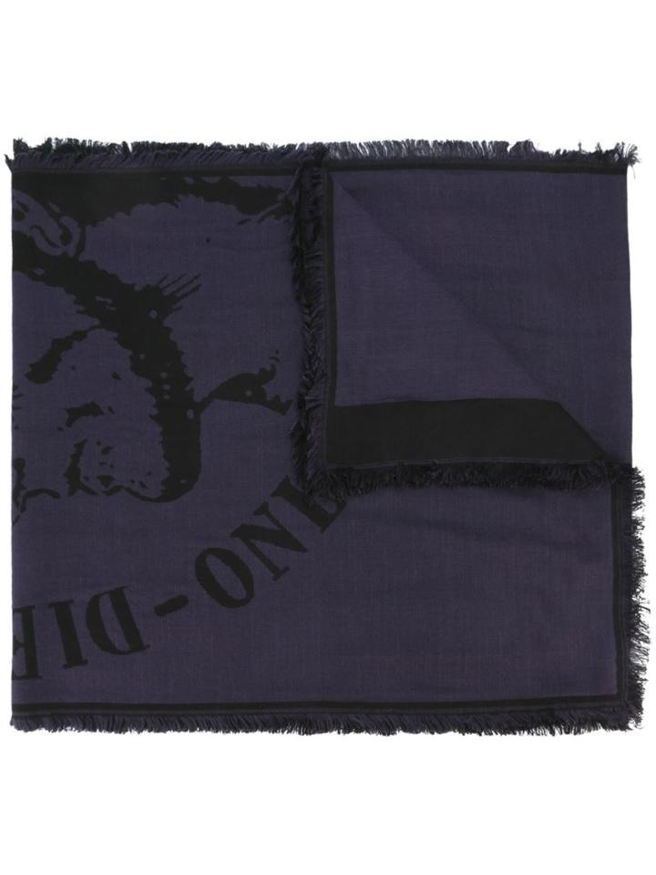 Diesel 'indian' Scarf, Adult Unisex, Blue, Viscose