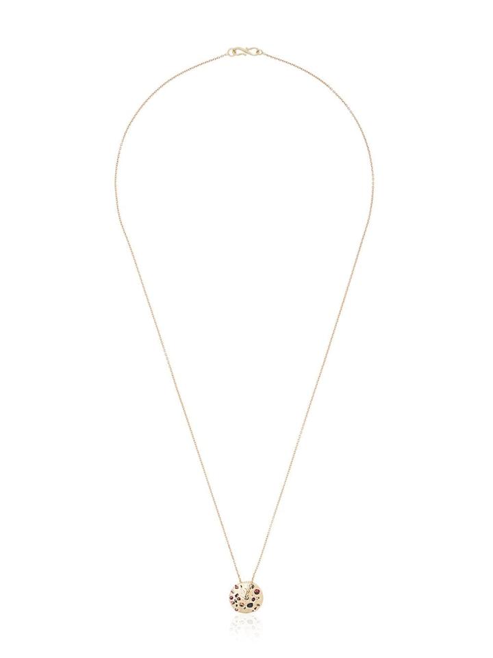 Polly Wales Rainbow Circle 18k Gold Sapphire Necklace - Metallic
