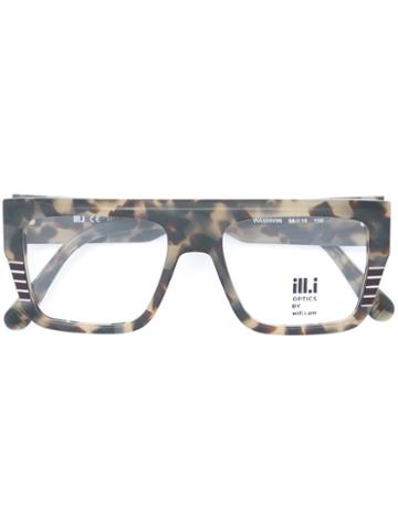 Ill.i.am Square Frame Glasses, Nude/neutrals, Acetate