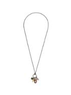Bottega Veneta Natural Brown Antique Silver Stellular Necklace -