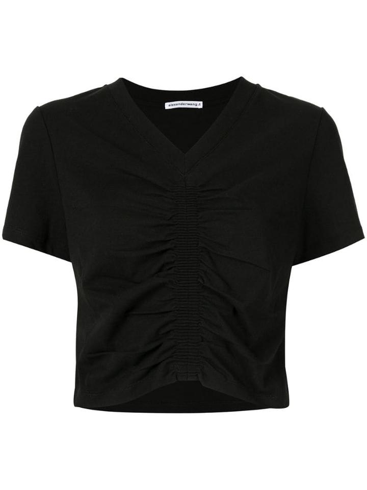 Alexander Wang Ruched Effect T-shirt - Black 001