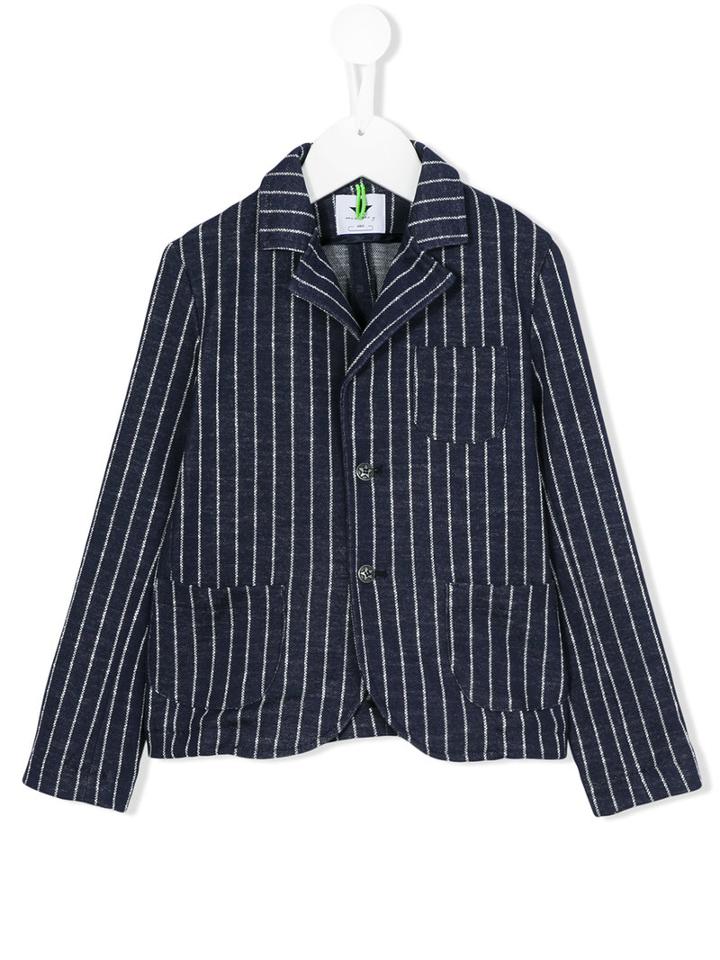 Macchia J Kids Striped Blazer, Toddler Boy's, Size: 3 Yrs, Blue