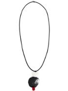 Maria Calderara Oversized Pendants Long Necklace - Black