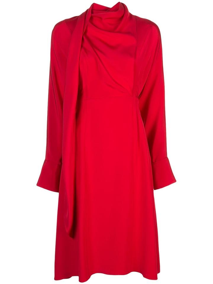 Jason Wu Scarf Detail Dress - Red