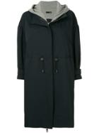 Frei Ea Hooded Midi Coat - Black