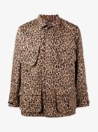 Uniform Experiment Leopard Print Jacket, Men's, Size: 1, Brown, Cotton