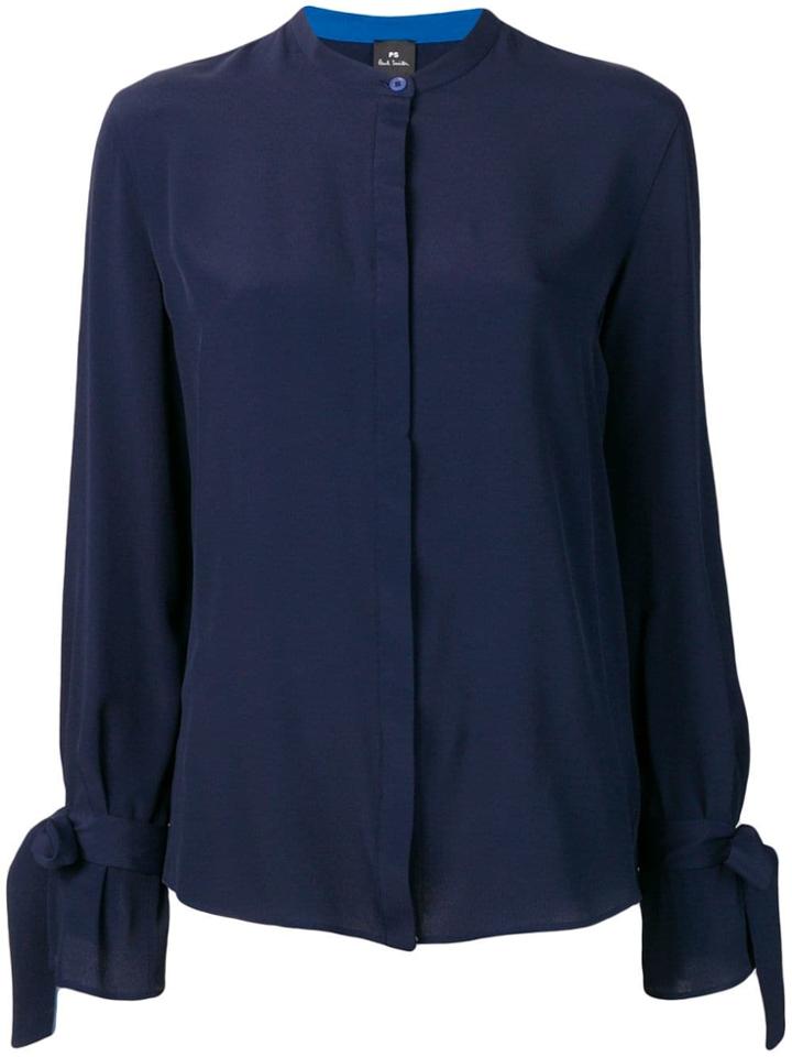 Ps Paul Smith Concealed Front Shirt - Blue