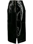 Rejina Pyo Coated Shell Skirt - Black