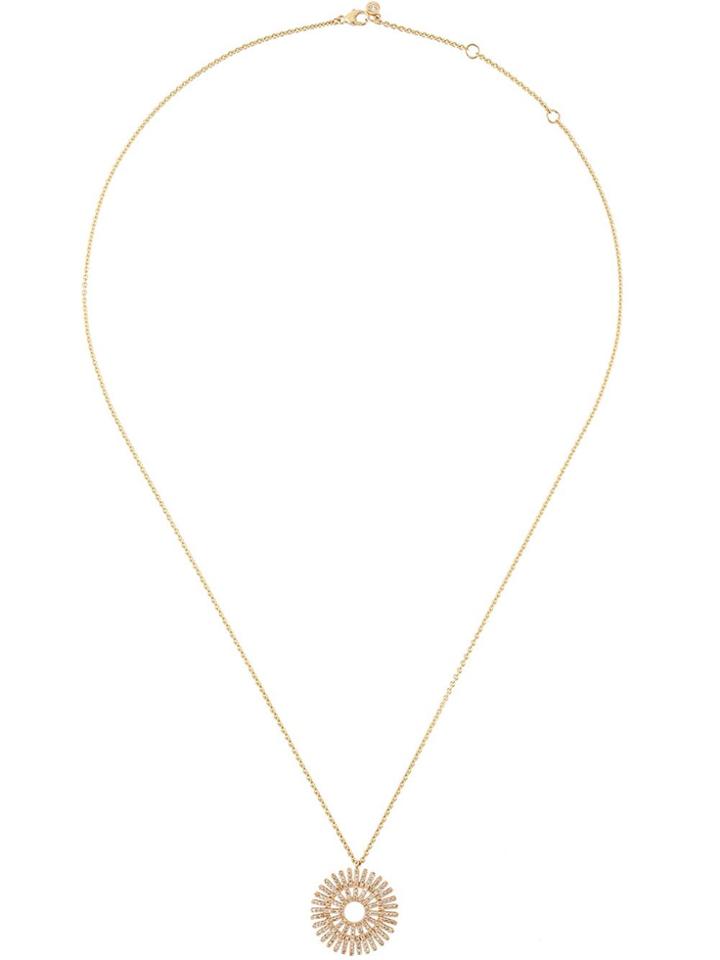 Astley Clarke Large 'rising Sun' Diamond Pendant Necklace - Metallic