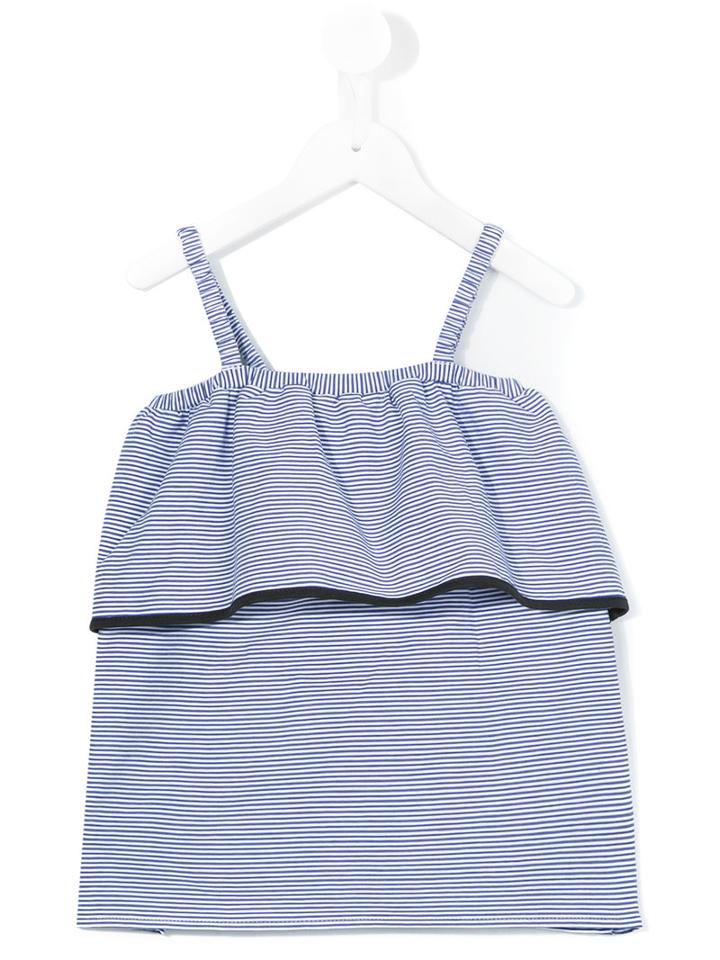Douuod Kids - Ruffled Top - Kids - Cotton/spandex/elastane/viscose/polyimide - 4 Yrs, Toddler Girl's, Blue