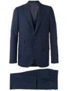 Caruso Formal Suit, Men's, Size: 54, Blue, Wool/cupro