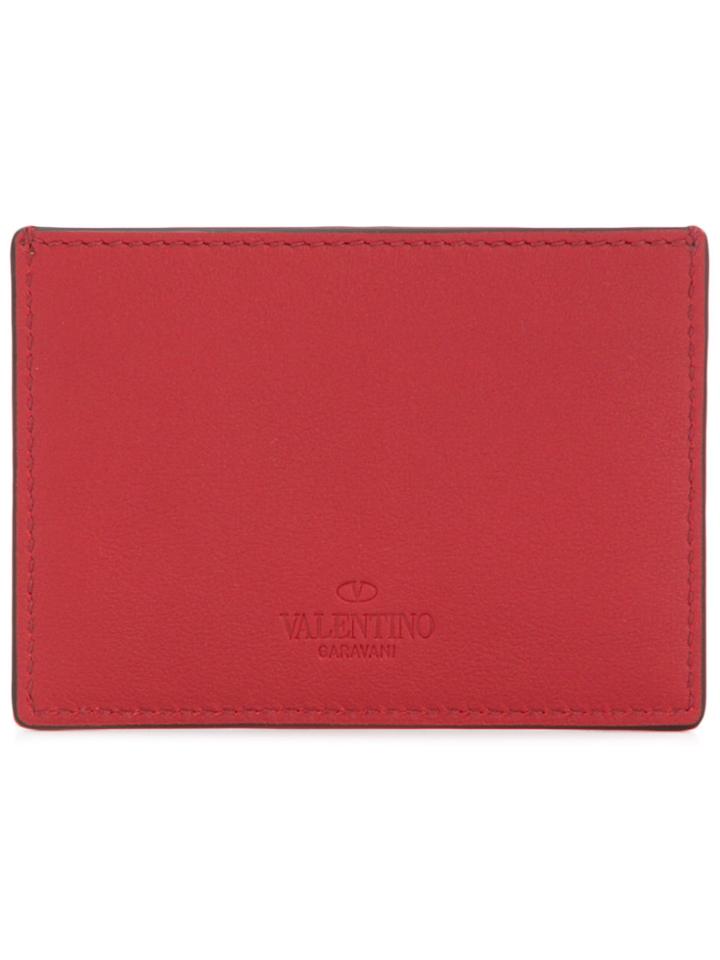 Valentino Valentino Garavani Rockstud Cardholder - Red