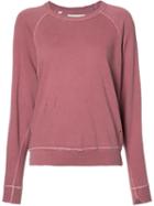 The Great Destroyed Effect Sweatshirt, Women's, Size: 0, Pink/purple, Cotton