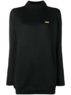 Gcds Oversized Logo Sweater - Black