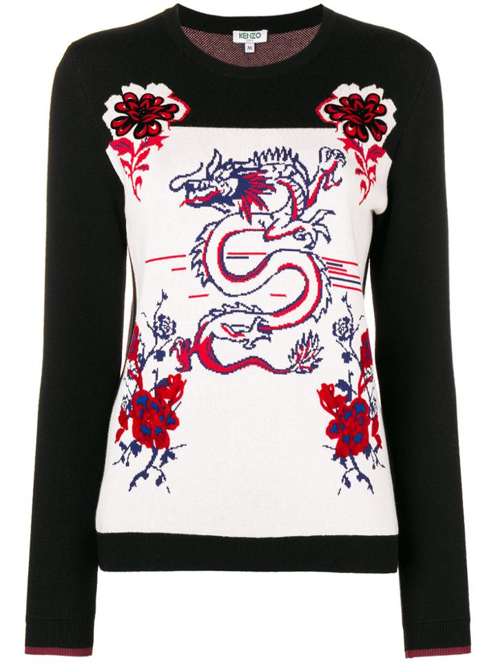 Kenzo Dragon Sweater - Black