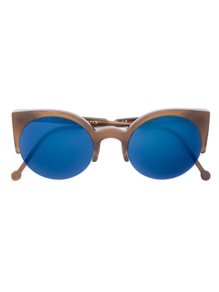 Retrosuperfuture Cat Eye Sunglasses, Women's, Brown, Acetate