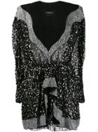 Isabel Marant Sequin Embellished Mini Dress - Black
