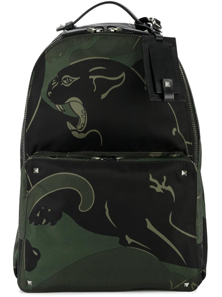Valentino Valentino Garavani Rockstud Panther Backpack - Green