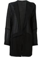 Ann Demeulemeester Oversized Jacket, Women's, Size: 36, Black, Cotton/nylon/rayon/virgin Wool