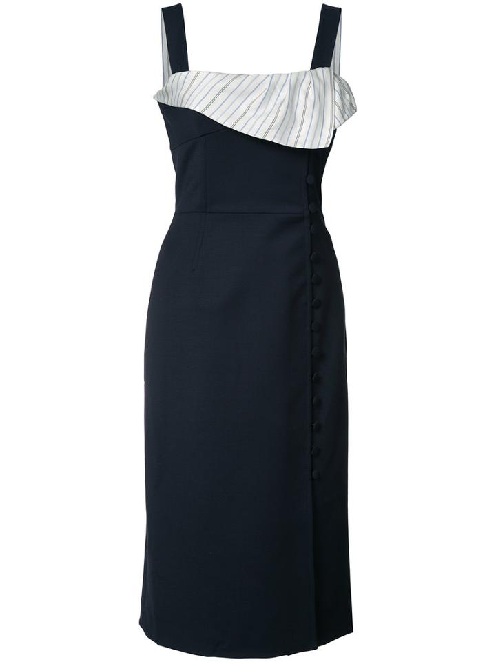 Gabriela Hearst - Pinafore Dress - Women - Silk/spandex/elastane/virgin Wool - 40, Blue, Silk/spandex/elastane/virgin Wool