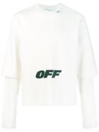 Off-white Printed Layered Sweatshirt