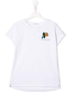 Calvin Klein Kids Teen Embroidered Flower Patch T-shirt - White