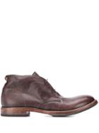 Moma Ankle Lace-up Shoes - Brown