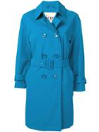 Herno Belted Trench Coat - Blue