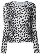 Blumarine Leopard Print Cardigan And Tank Set, Women's, Size: 46, Black, Viscose/spandex/elastane