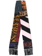 Dsquared2 Multi-print Scarf, Women's, Black, Silk/acetate