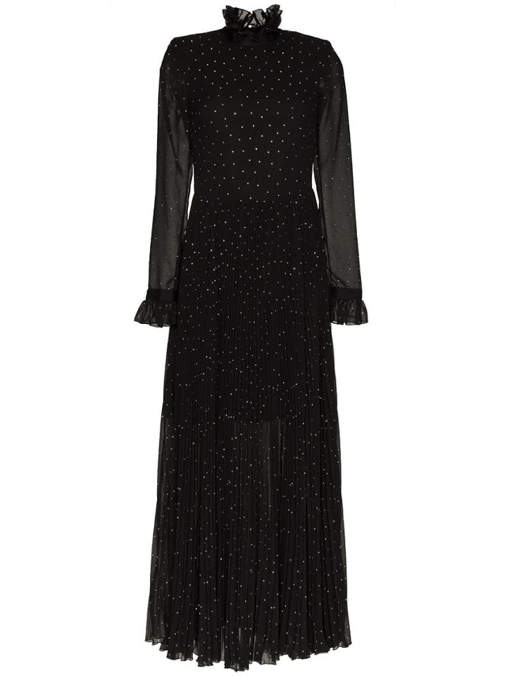 Philosophy Di Lorenzo Serafini Ruffled High-necked Dress - Black