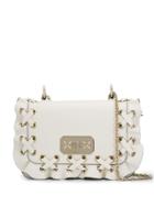 Red Valentino Red(v) Rock Ruffles Shoulder Bag - White
