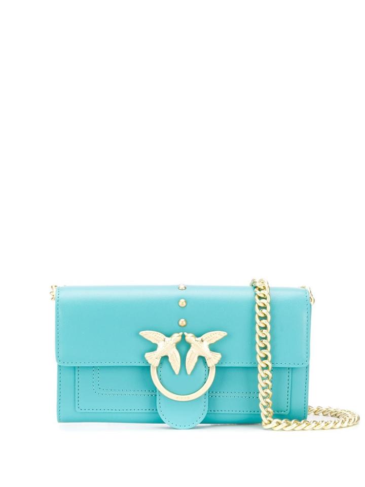 Pinko Cable Chain Cross Body Bag - Green