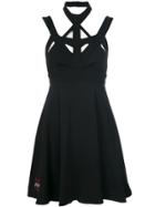 Philipp Plein Symmetric Strap Dress - Black