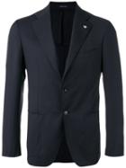 Single Breasted Blazer - Men - Cupro/virgin Wool - 54, Blue, Cupro/virgin Wool, Tagliatore