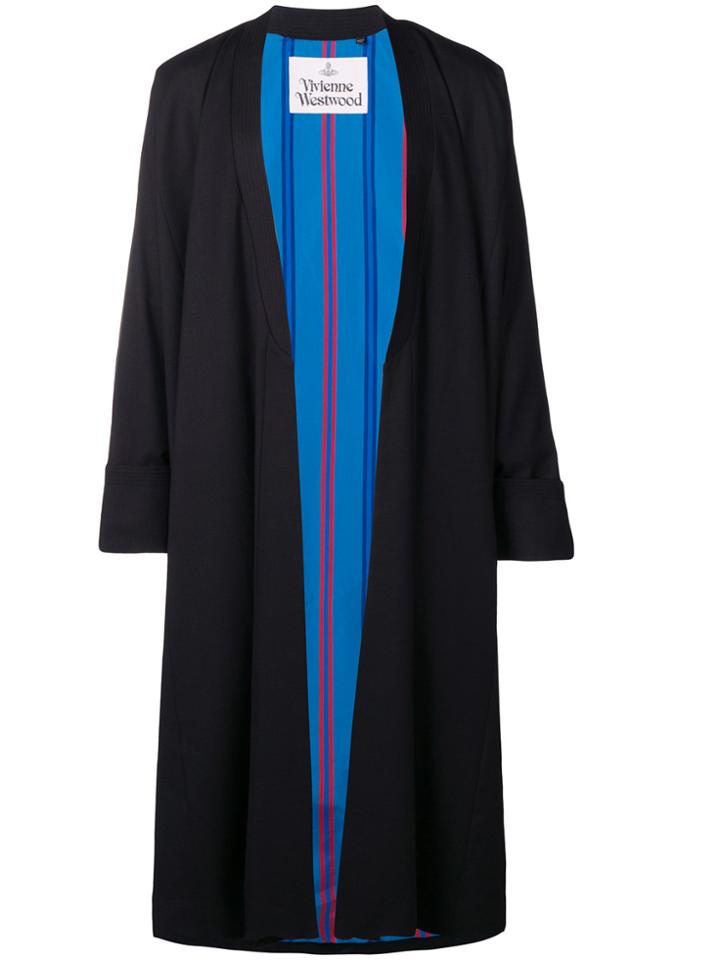 Vivienne Westwood Oversized Single Breasted Coat - Black